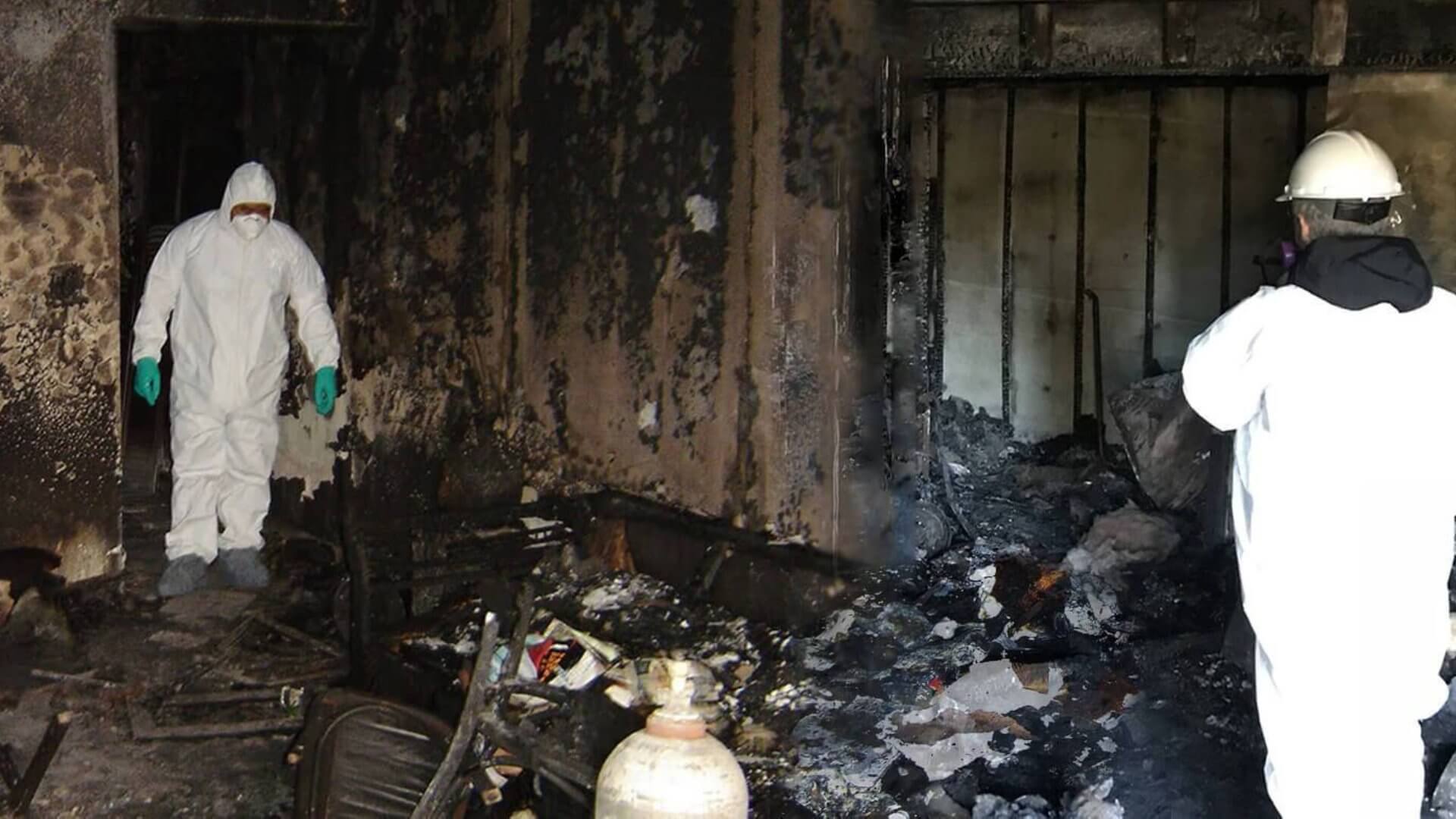 Fire and smoke damage restoration carried out by certified technicians
