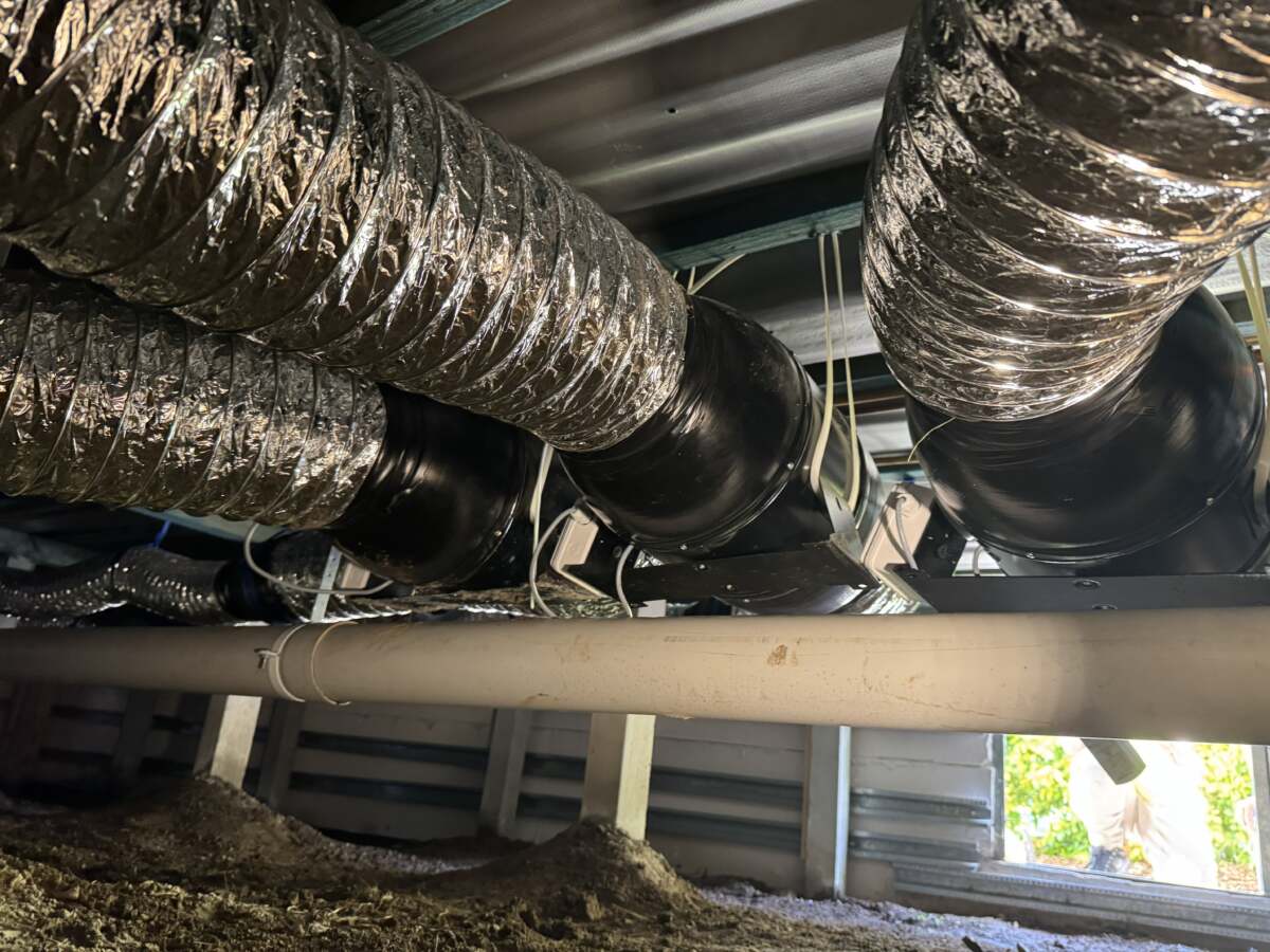 Subfloor Ventilation System improving airflow and reducing excess moisture beneath the home