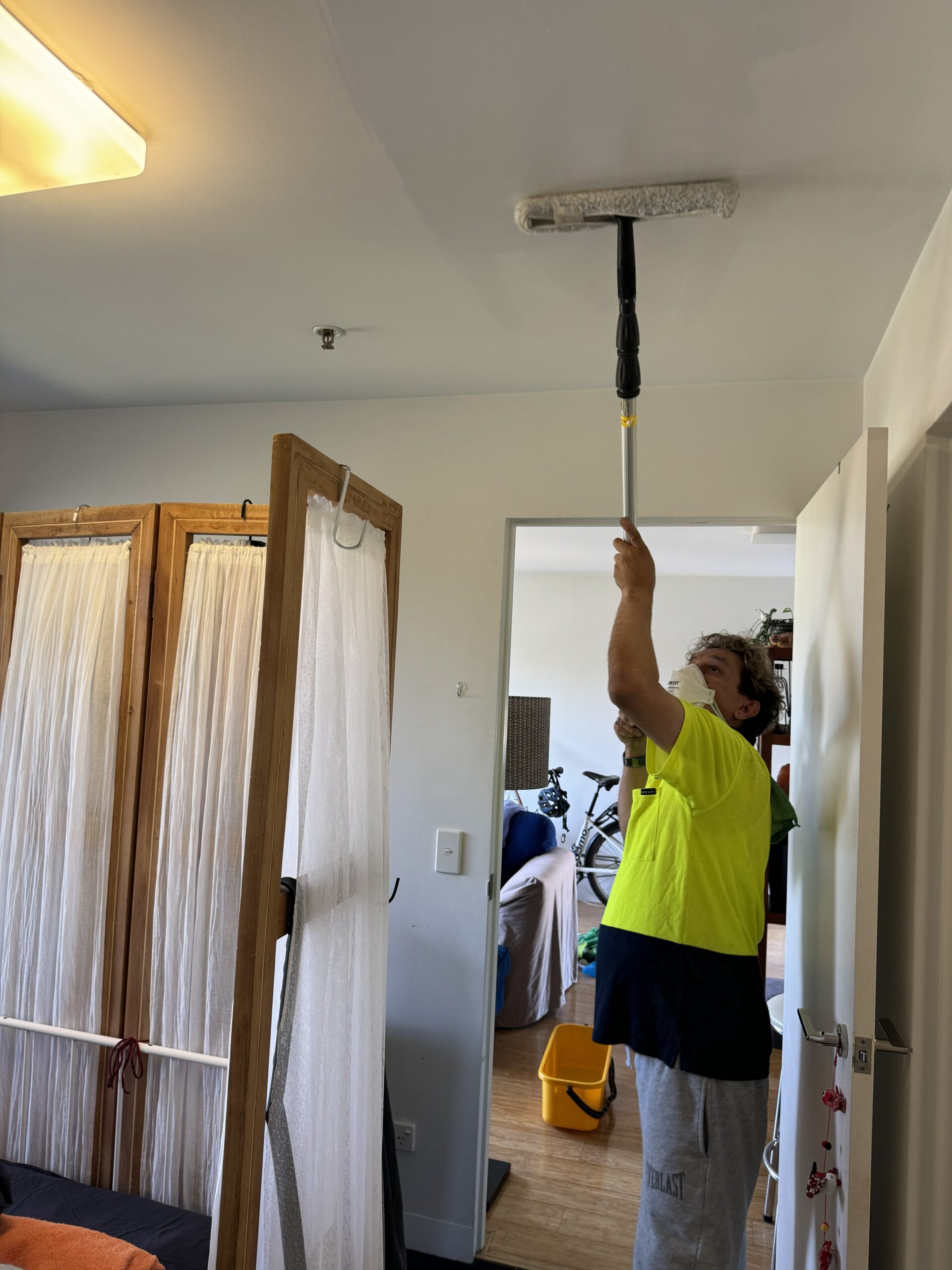 ARS technician carrying out professional ceiling mould remediation in a Melbourne property