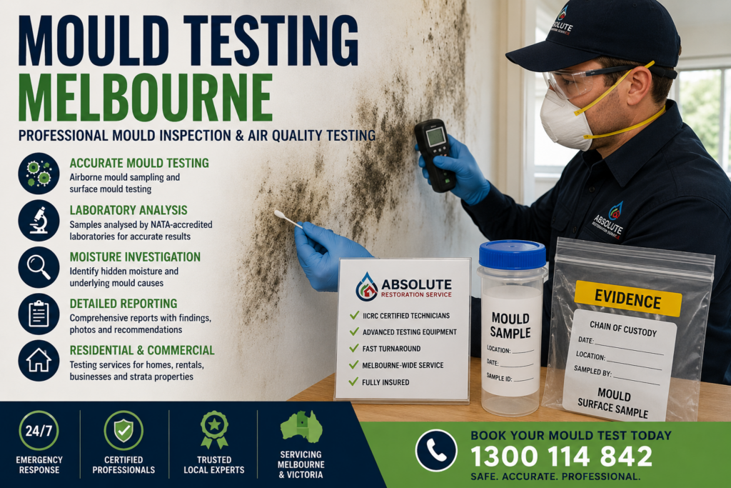 Property-based mould testing and sampling service in Melbourne